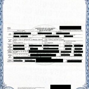 Birth Certificate