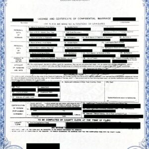 Marriage Certificate
