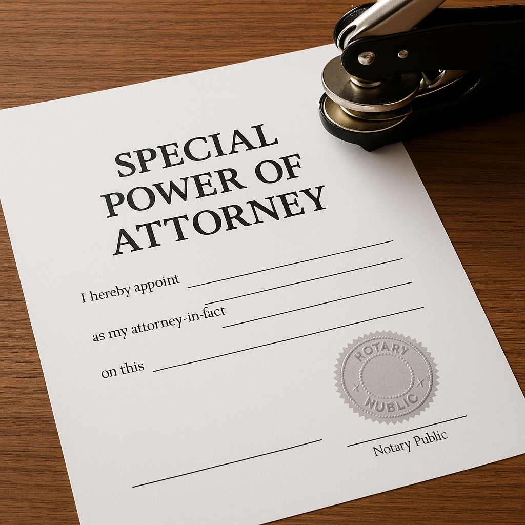 Special Power of Attorney